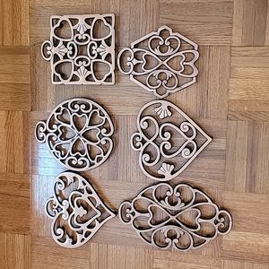 6 Pampered Chef Round Up From the Heart Trivets